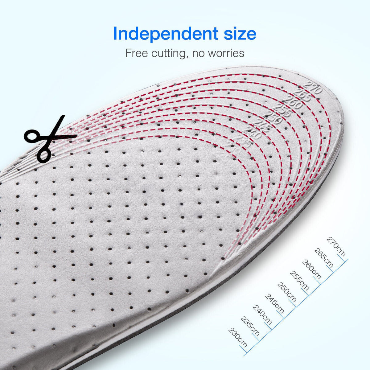 Height-Lifting Shoe Insoles with Memory Foam