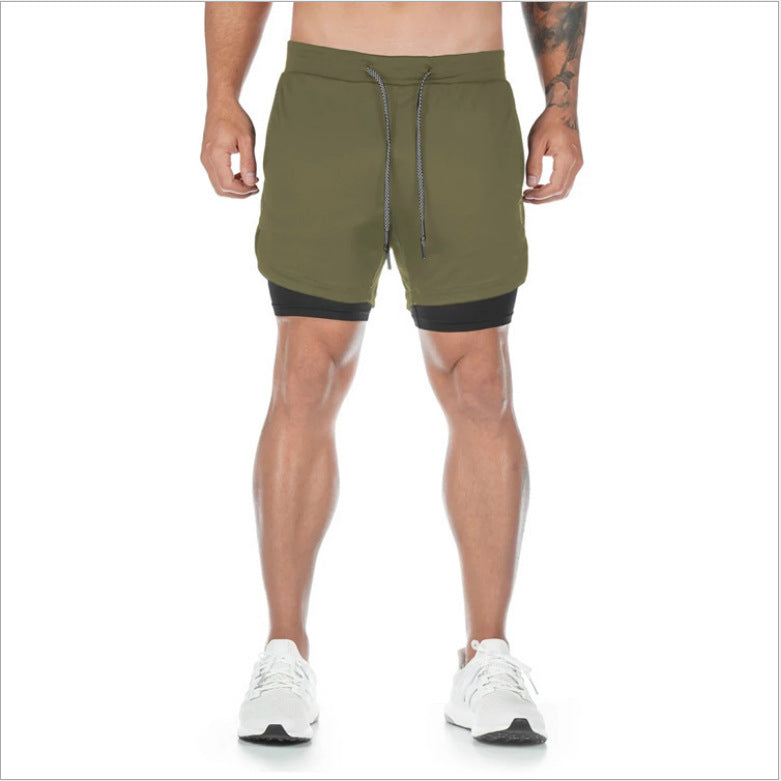Men's 2-in-1 Sports Running Shorts | Quick Dry Gym & Workout Shorts
