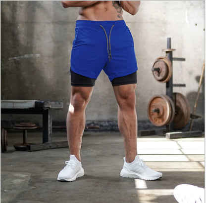 Men's 2-in-1 Sports Running Shorts | Quick Dry Gym & Workout Shorts