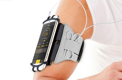 Adjustable Silicone Sports Phone Armband | Running & Workout Phone Holder