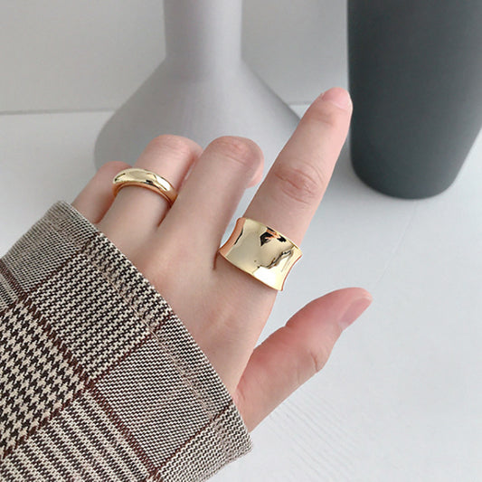 Big Wide New Cool Large Geometric-Wide Finger Ring Jewelry