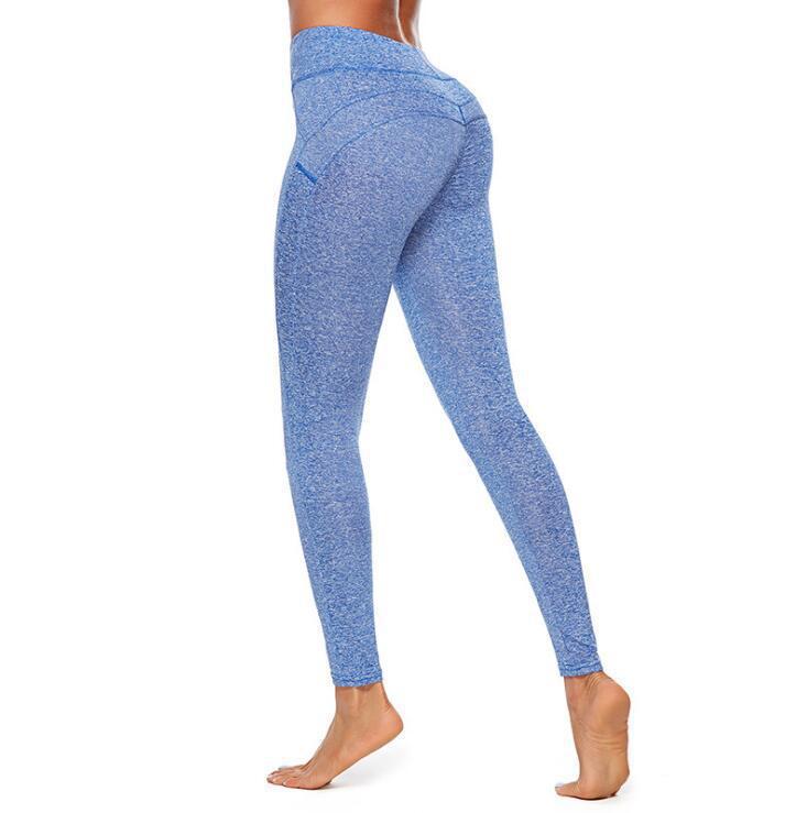 Women's High-Waist Solid Color Exercise Leggings | Gym & Yoga Activewear