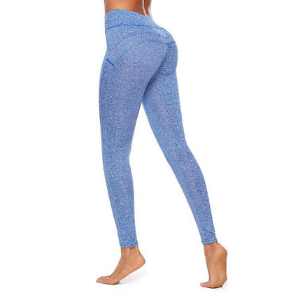 Women's High-Waist Solid Color Exercise Leggings | Gym & Yoga Activewear