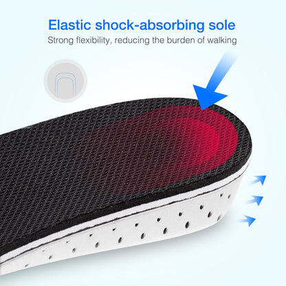 Height-Lifting Shoe Insoles with Memory Foam