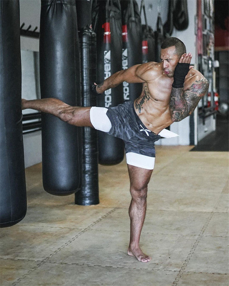 Men's 2-in-1 Sports Running Shorts | Quick Dry Gym & Workout Shorts