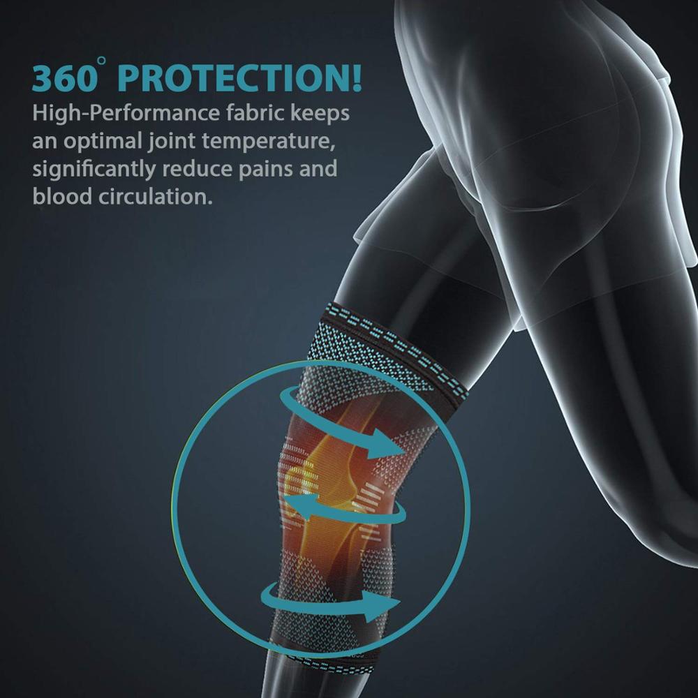 Knitted Sports Knee Support Pads | Compression Sleeve for Running, Basketball & Gym