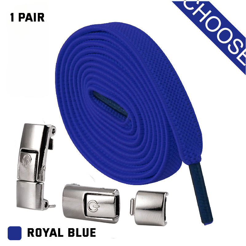 No-Tie Press Lock Elastic Shoelaces | Slip-On Conversion for Running & Everyday Shoes