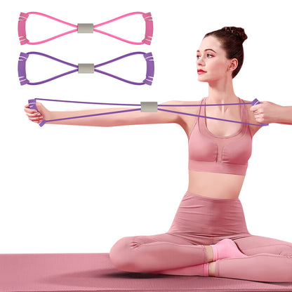 Figure 8  & Yoga Resistance Bands: Work the Chest Arm and Shoulders.Perfect Exercise Equipment for Home Workout/ Physical Therapy Strength Training