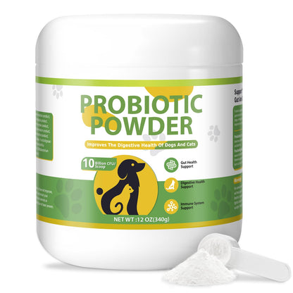 Dog Probiotic Powder – Digestive Support with Prebiotics & Enzymes (12 oz)