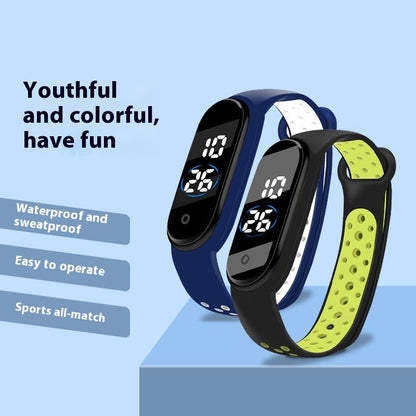 Waterproof Two-color Sports Bracelet Watch