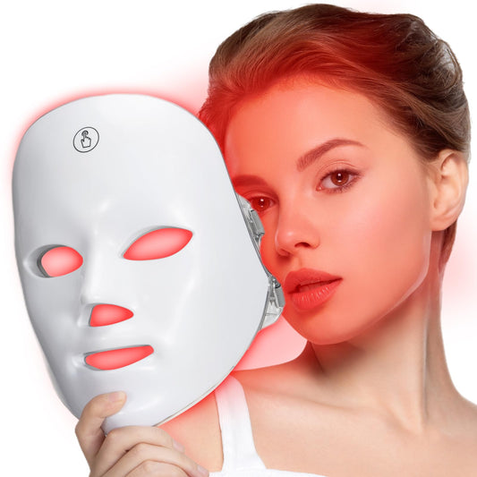 Rechargeable Red Light Face Mask with 90 Lights