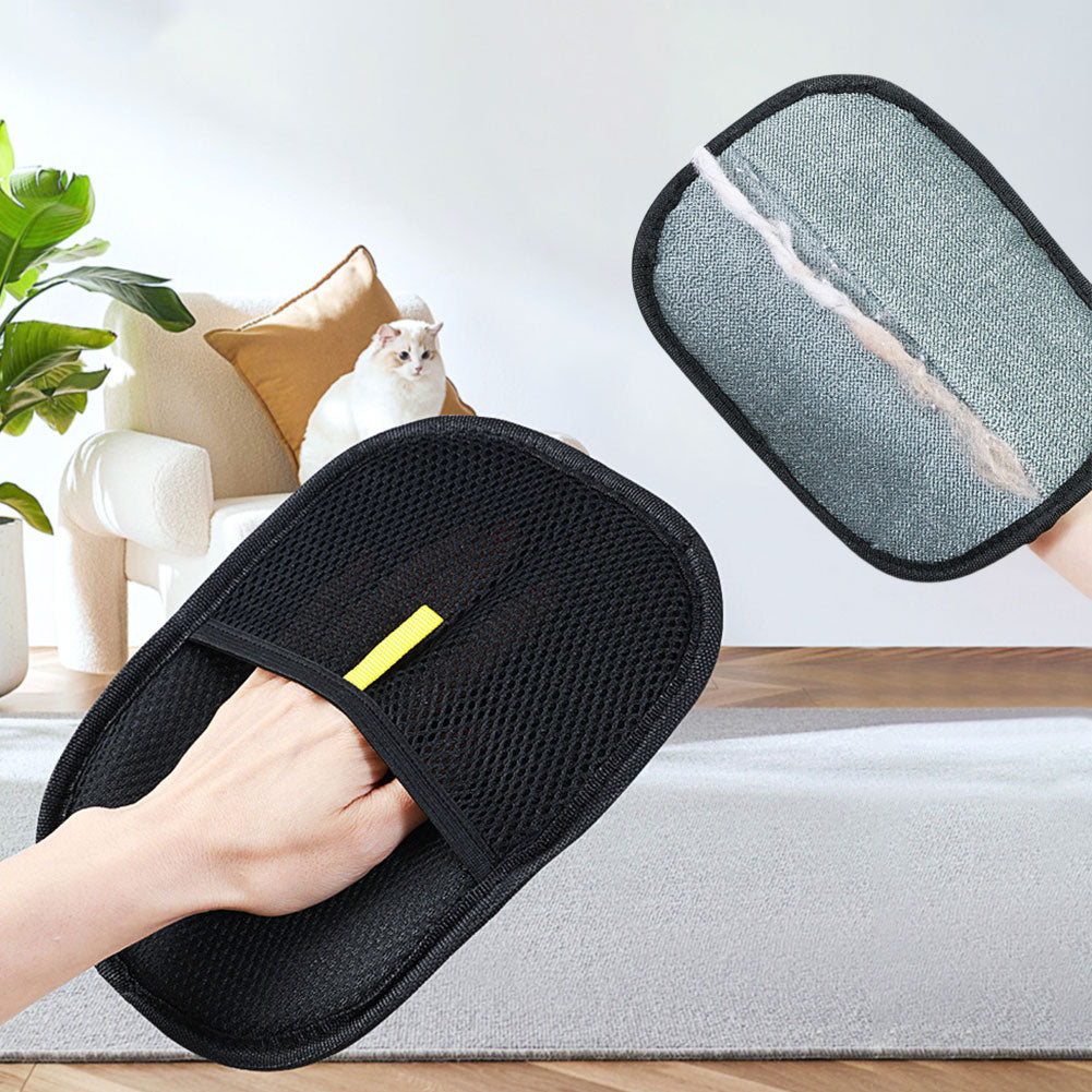 Pet Hair Mitt Remover Deshedding Brush/ Glove for Pets With Long or Short Curly Hair