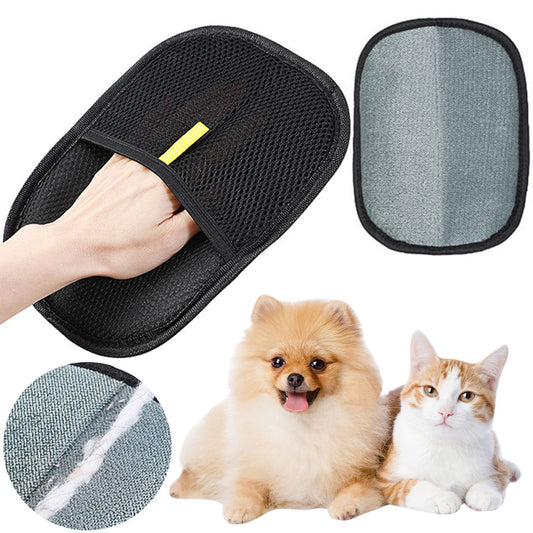 Pet Hair Mitt Remover Deshedding Brush/ Glove for Pets With Long or Short Curly Hair