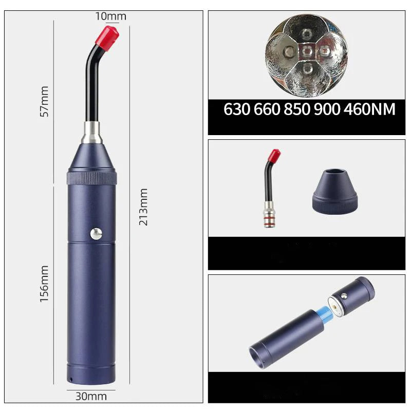 Rechargeable Handheld Red & Near-Infrared LED Light Device