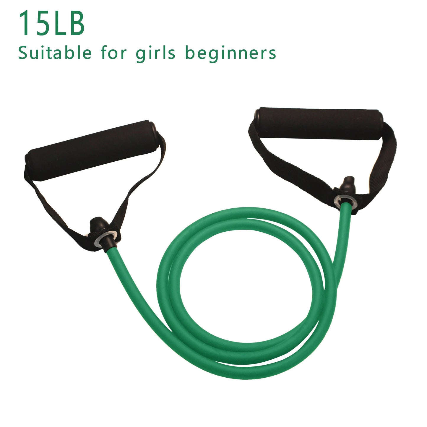 Exercise Resistance Workout Bands with Handles Suitable for Strength Training at Home
