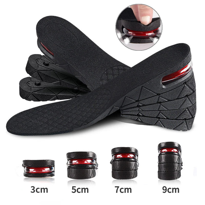 Air-Cushion Shoe Lift Insoles – 3–9 cm Options