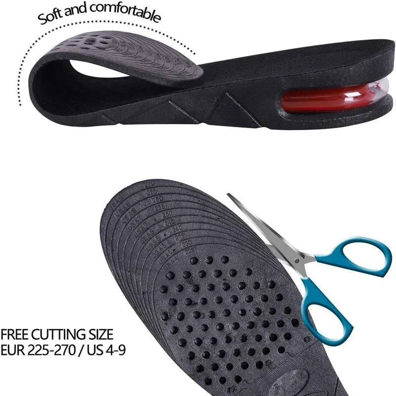 Air-Cushion Shoe Lift Insoles – 3–9 cm Options