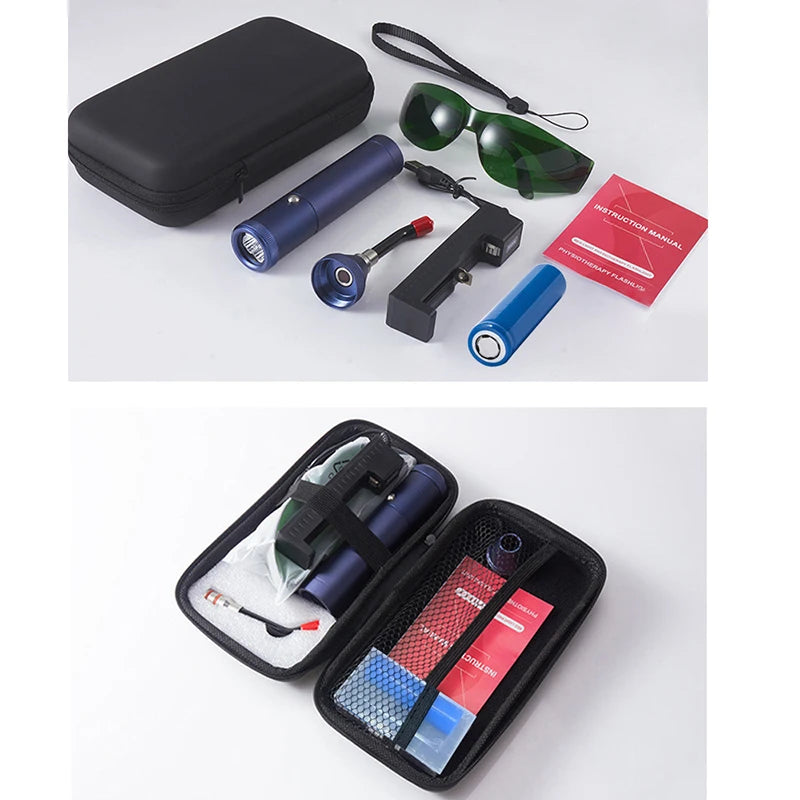 Rechargeable Handheld Red & Near-Infrared LED Light Device