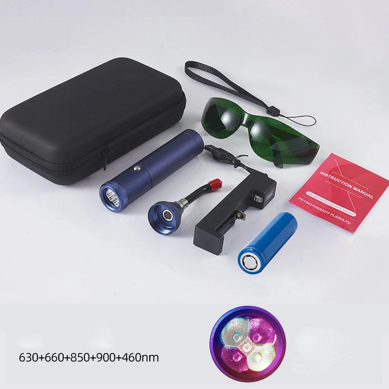 Rechargeable Handheld Red & Near-Infrared LED Light Device
