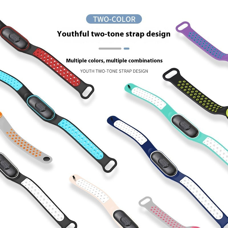 Waterproof Two-color Sports Bracelet Watch