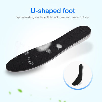 Height-Lifting Shoe Insoles with Memory Foam