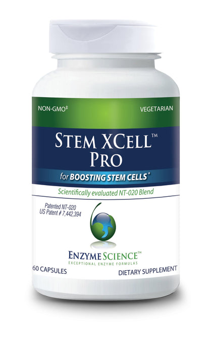 Enzyme Science Stem XCell Pro Antioxidant Support for Cellular & Immune Health Stem Cell Health Supplement 60 Capsules