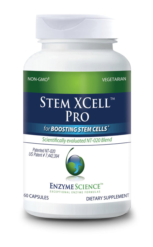 Enzyme Science Stem XCell Pro Antioxidant Support for Cellular & Immune Health Stem Cell Health Supplement 60 Capsules