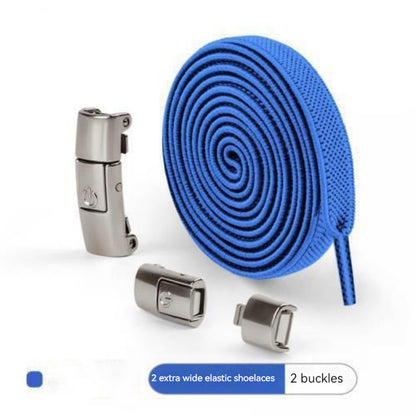 No-Tie Press Lock Elastic Shoelaces | Slip-On Conversion for Running & Everyday Shoes