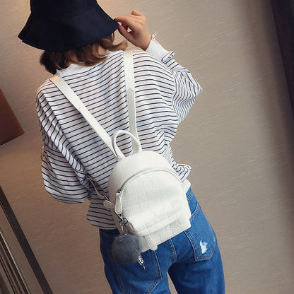 Compact Leather Backpack