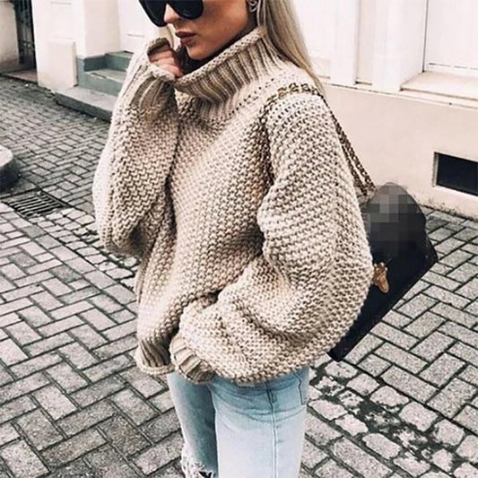 Women's Knitted Turtleneck Sweater