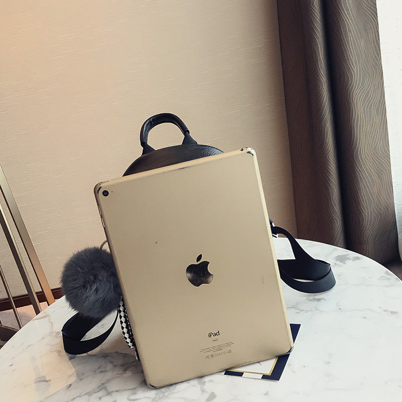 Compact Leather Backpack